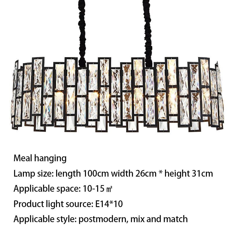 Roukeviar LED Crystal Chandelier