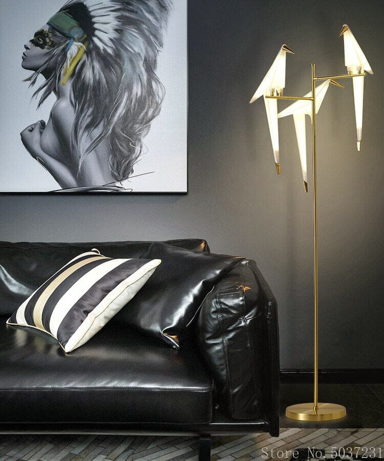 Nordic Acrylic Bird Floor Lamp