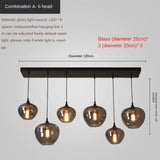 Nordic Restaurant Glass Pendant Lamp