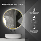Wall Mount Bathroom Vanity Mirror With LED Light Anti-Fog