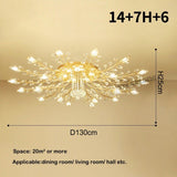Crystal Flower Wall Chandelier