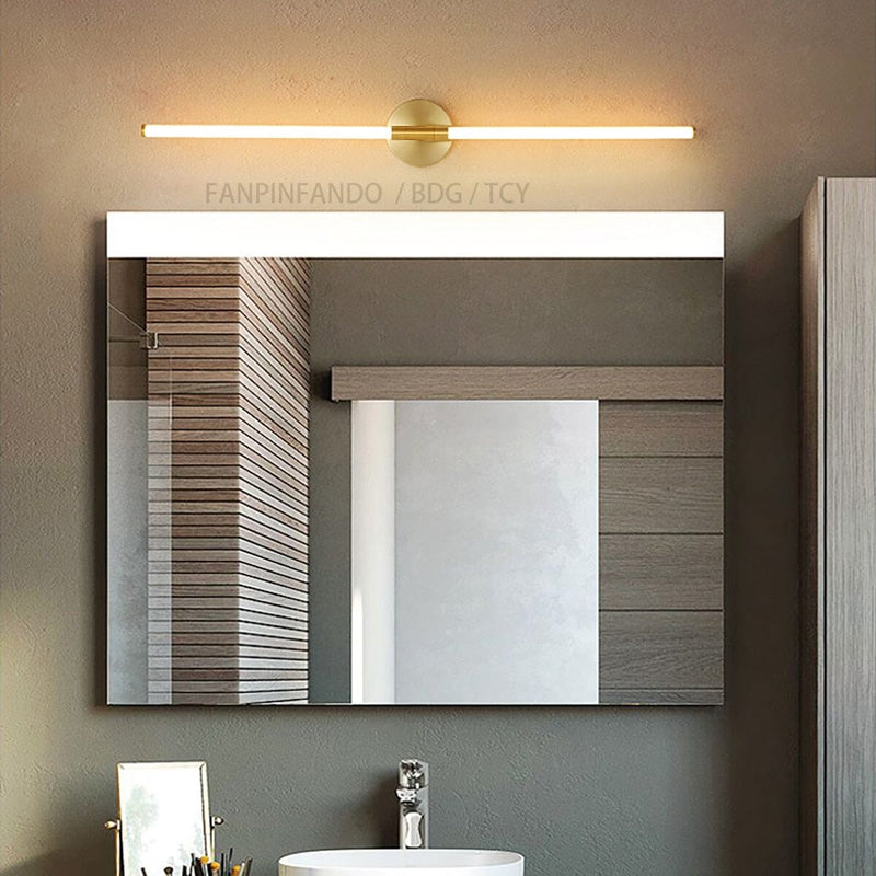 Modern Acrylic Tube Mirror Light