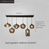 Nordic Apple Glass LED Pendant Lights