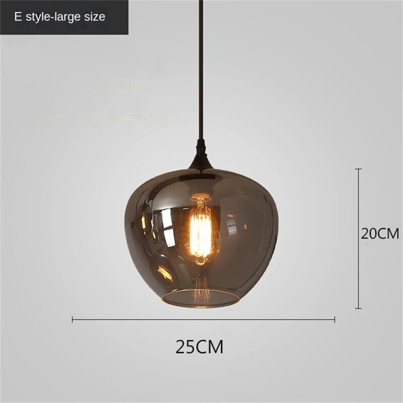 Nordic Apple Glass LED Pendant Lights