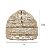 Natural Rattan Hand-woven Japanese Pendant