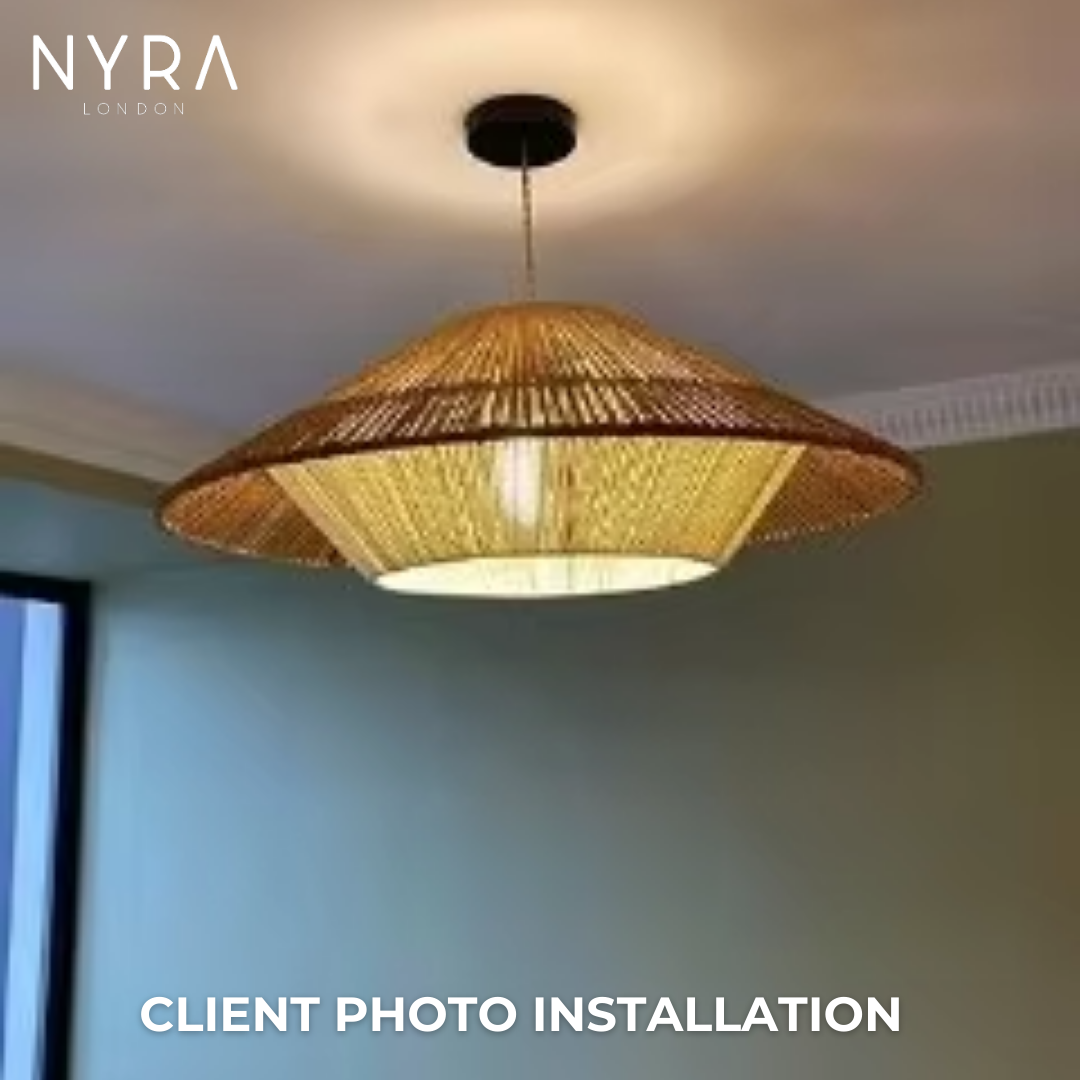 Selina Rattan Wabi Sabi Pendant Lights