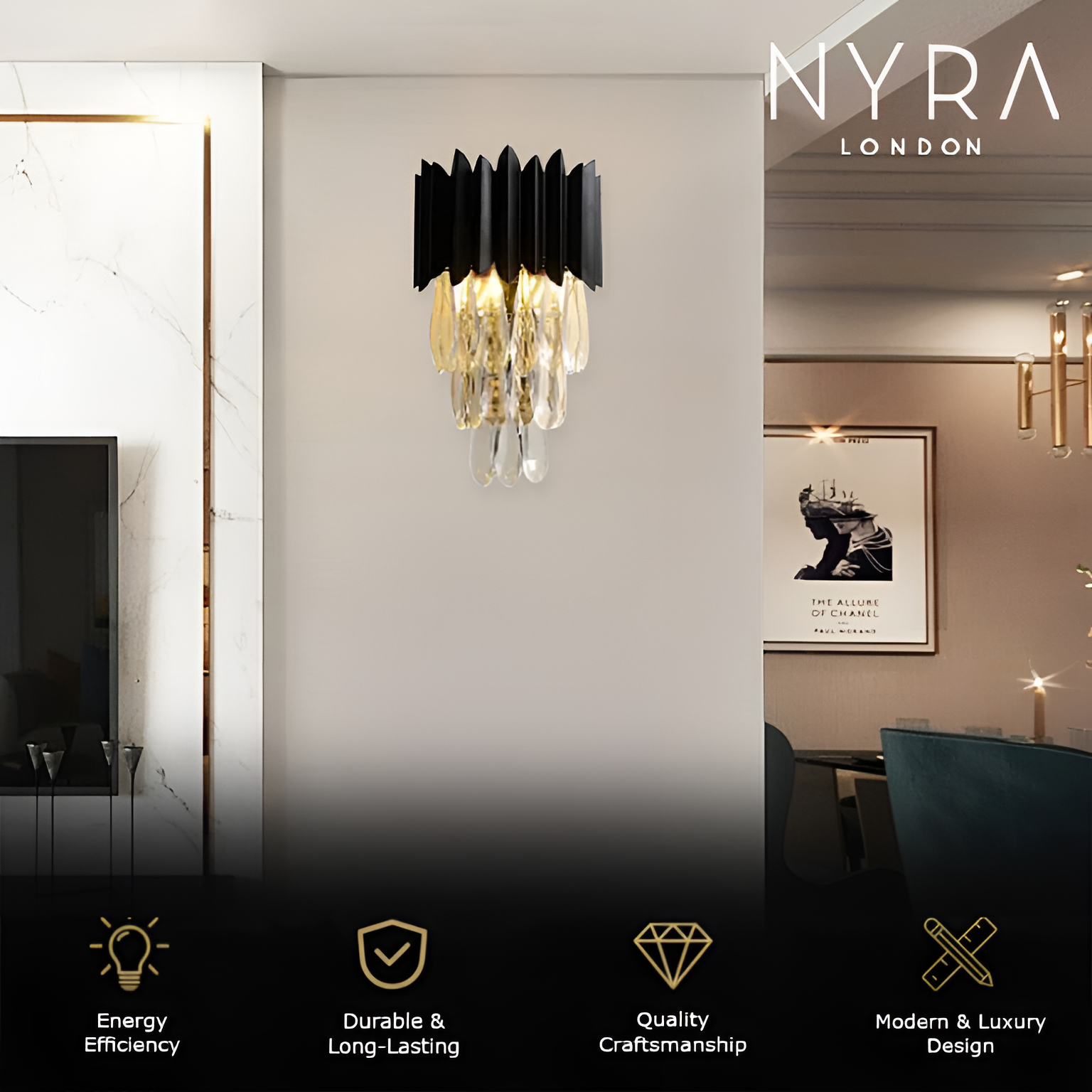Serena Crystal Wall Lamps