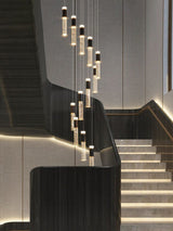 Modern Luxury Crystal Staircase Long Chandelier