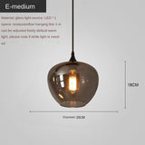 Nordic Restaurant Glass Pendant Lamp