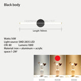 Modern Acrylic Tube Mirror Light