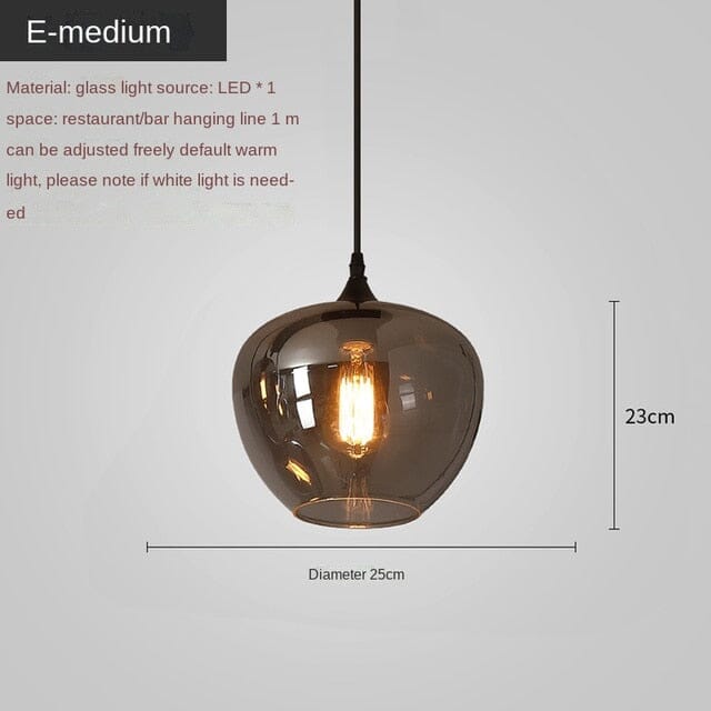 Nordic Restaurant Glass Pendant Lamp