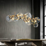 Creative Glass Lustre Gold Iron Pendant