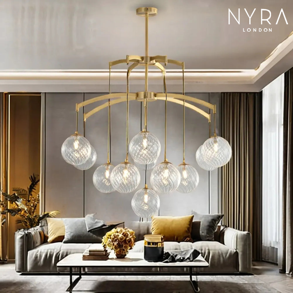 Shineza Modern Bubble Glass Ball Chandeliers