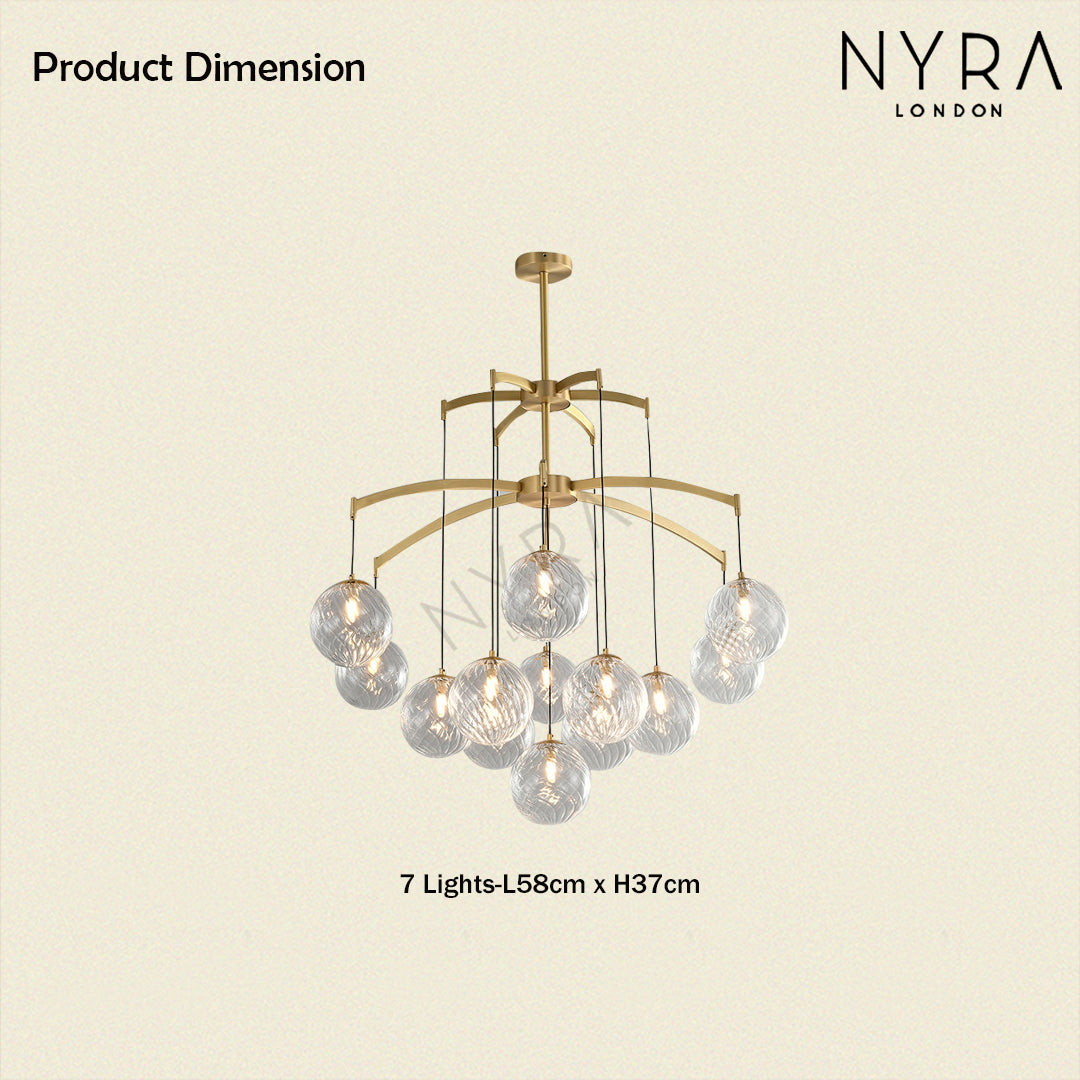 Shineza Modern Bubble Glass Ball Chandeliers