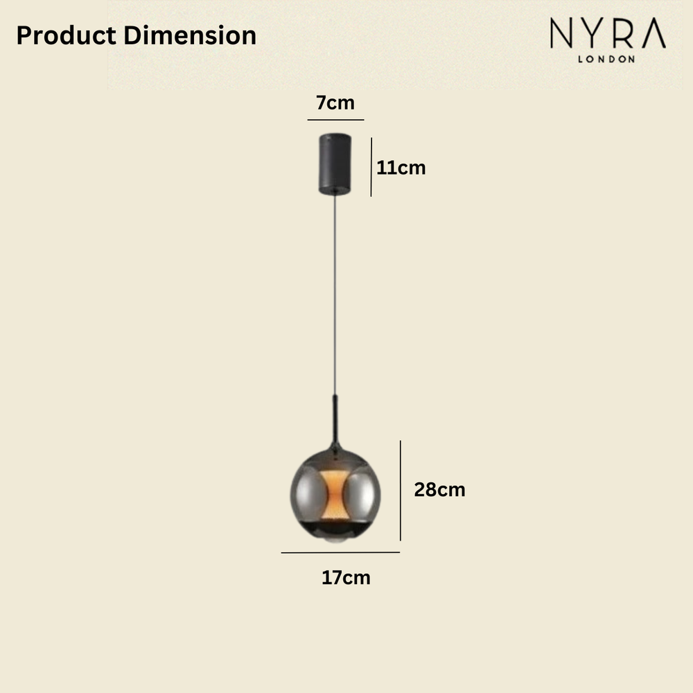 ASMAR Glass Pendant Light - NYRALONDON
