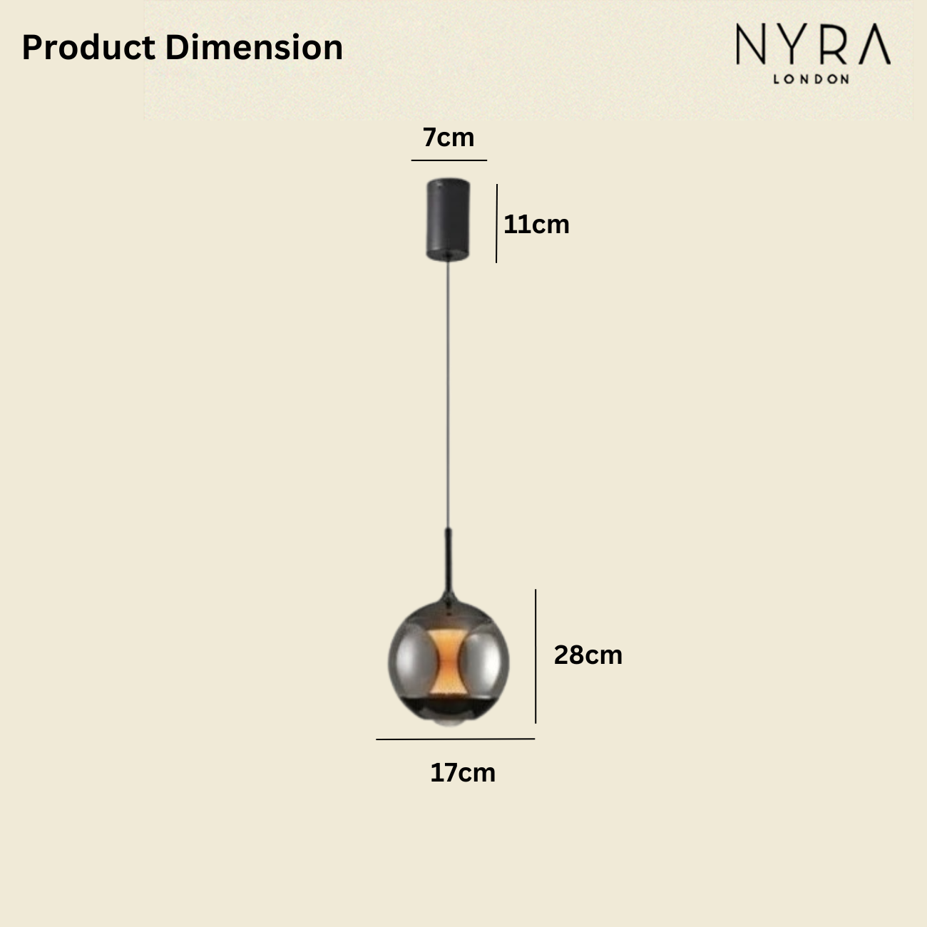 ASMAR Glass Pendant Light