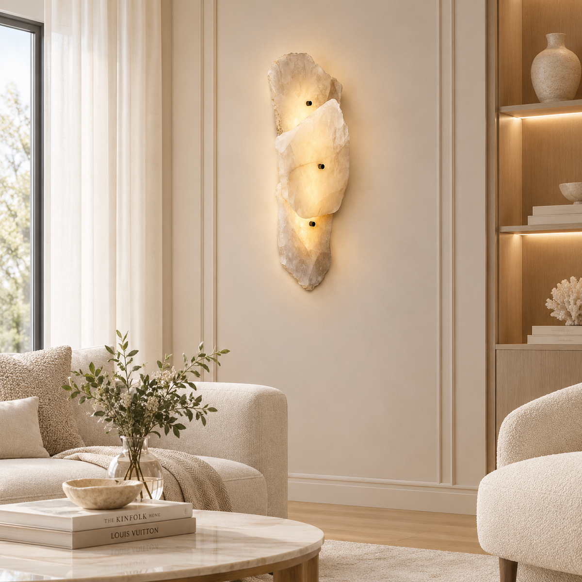 Quartzis Alabaste Stone Wall Lamp
