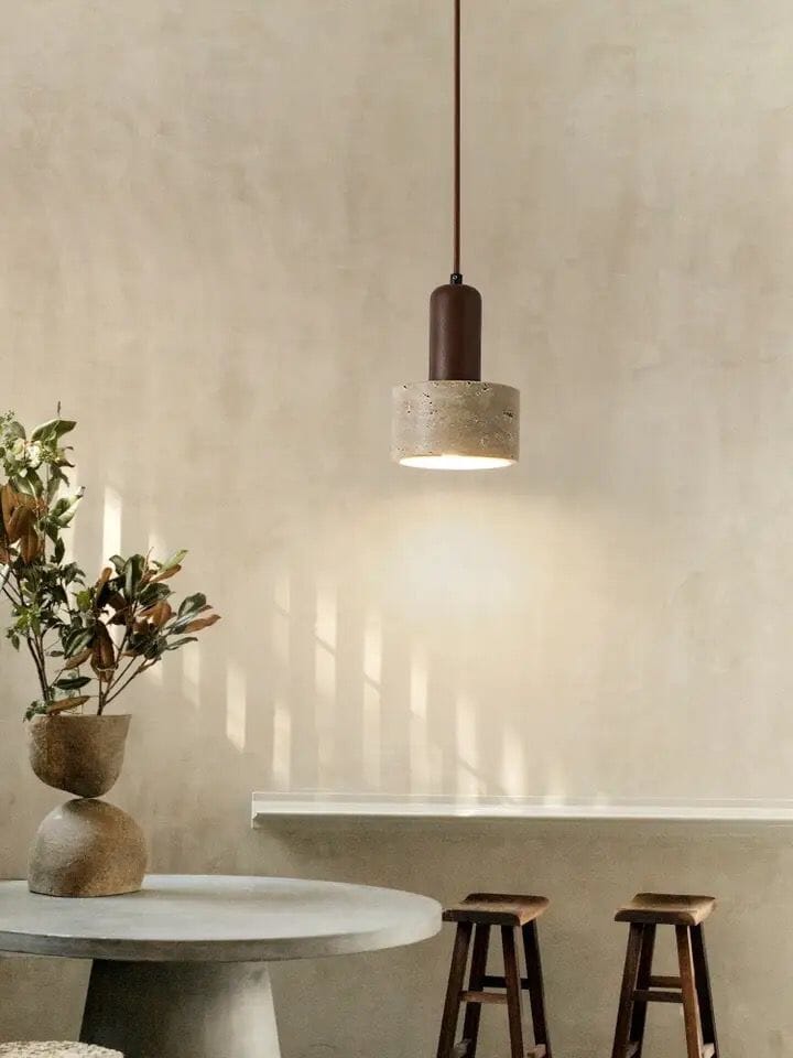 Travertine Wabi Chandelier Light - Nyra London – NYRALONDON