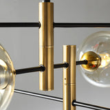 Embankment Black Gold Glass Ball LED Chandelier