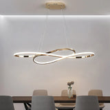 St Pancras Gold Luster Curve Design Suspension Lights