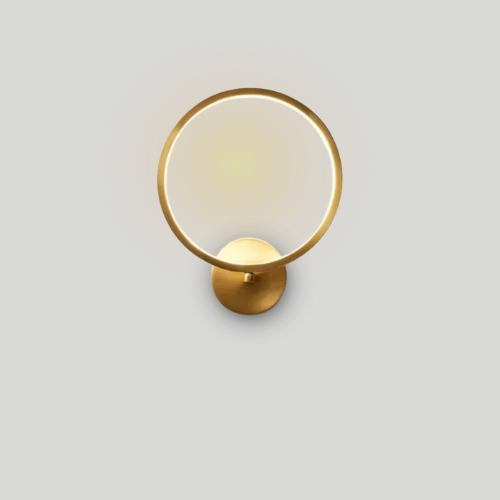 Ebony Gold Ring Wall Lamp