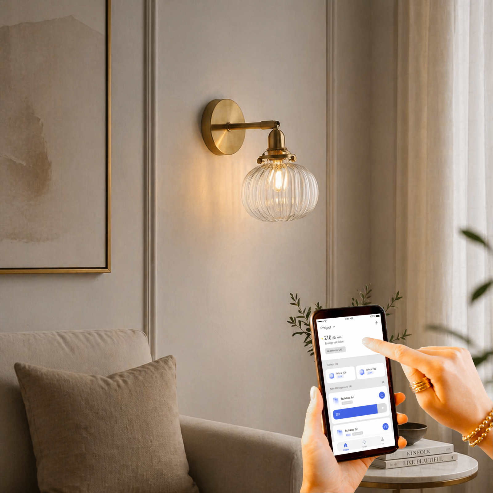 Orla Glass Wall Lamp