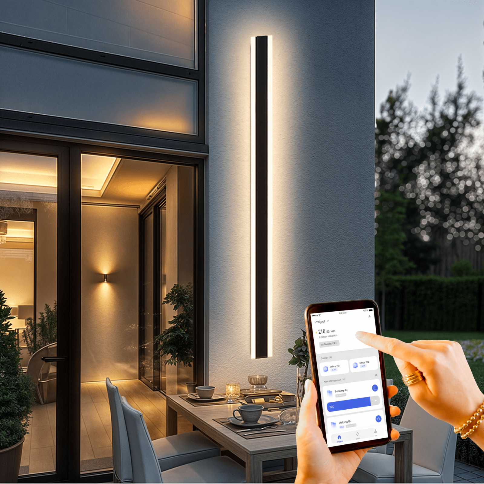NYRA Outdoor LED Wall lamp