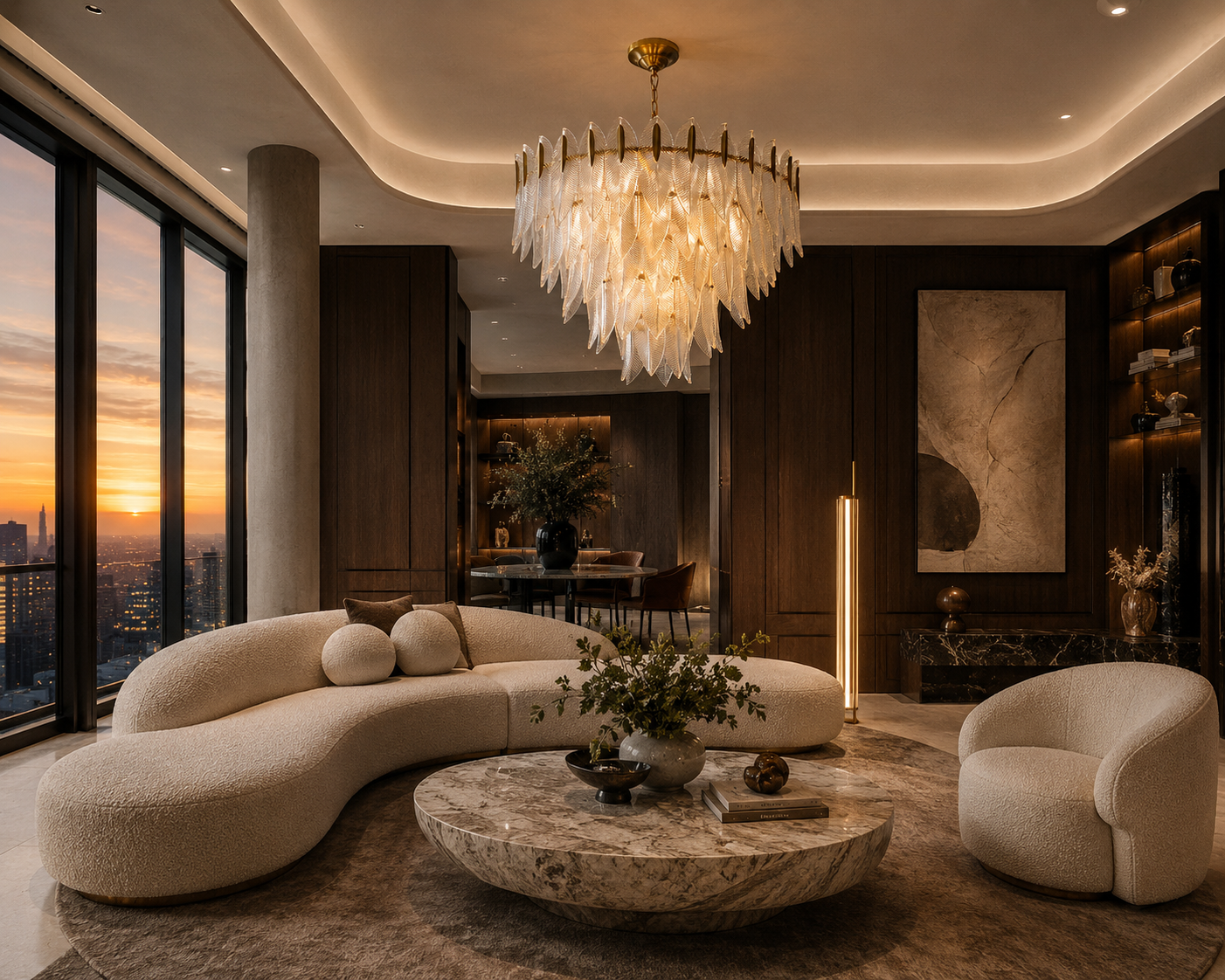 VIOLETTA Glass Chandeliers