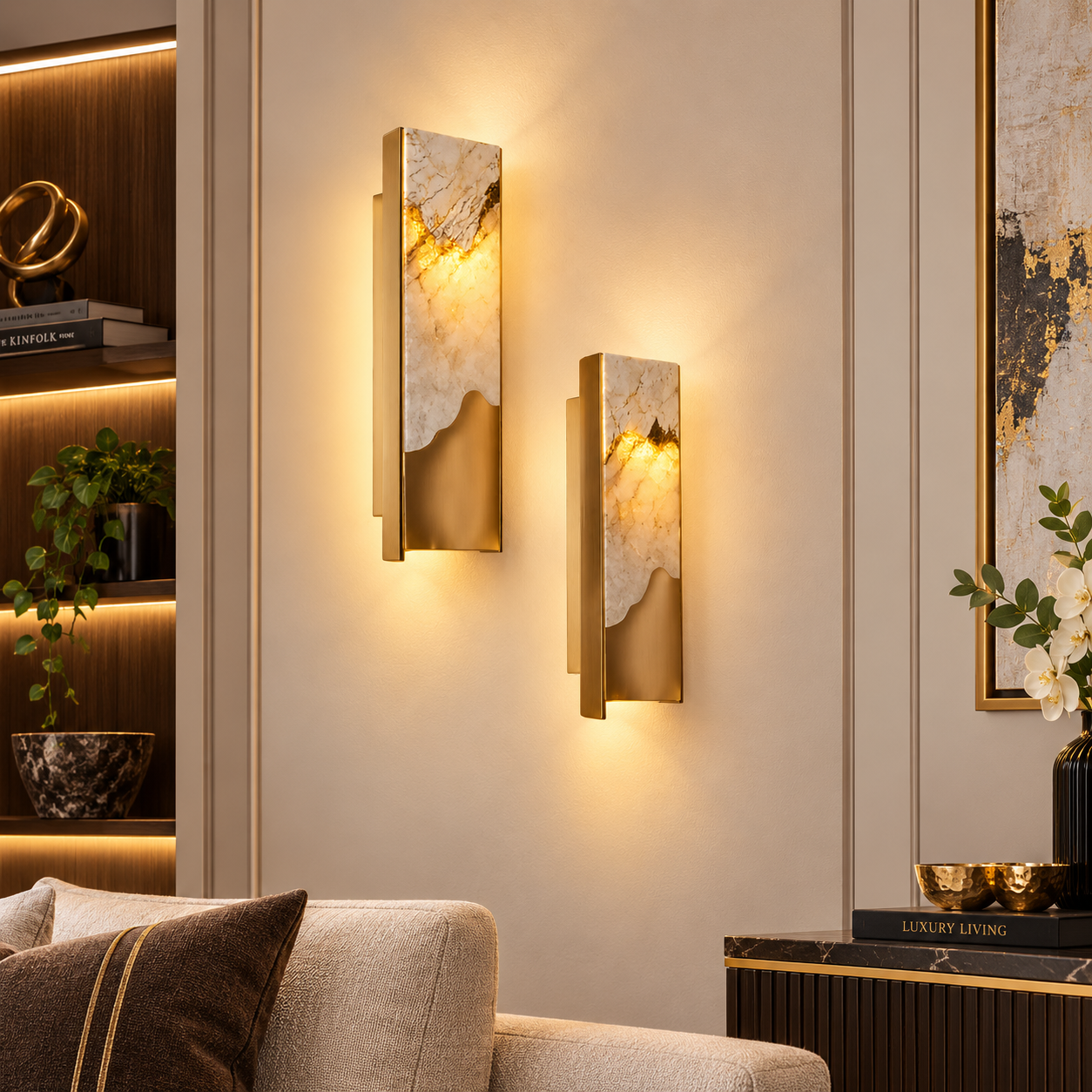Venezia Italian Marble Wall Lamp