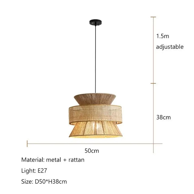 NYRA Hemp Rope Chandelier