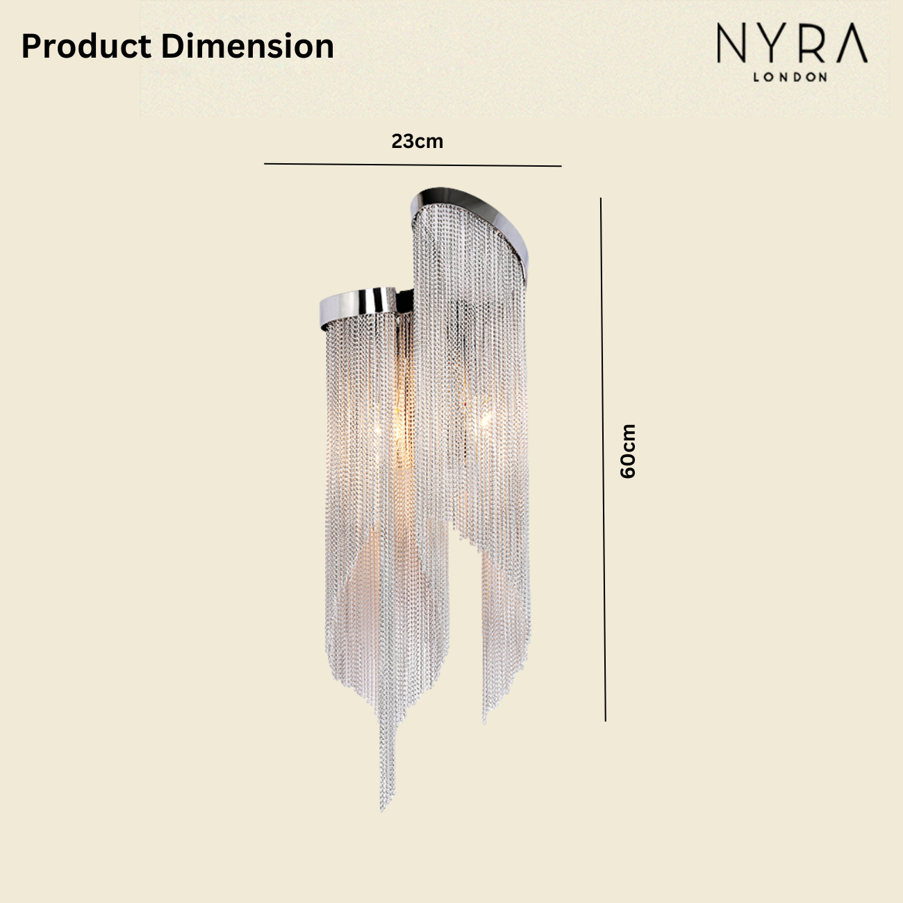 Cascadia Chain Tassel Wall Sconce