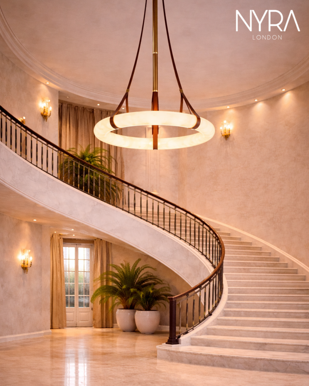 Wexford Marble Ring Chandelier