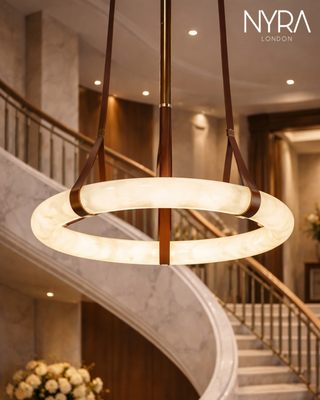 Wexford Marble Ring Chandelier