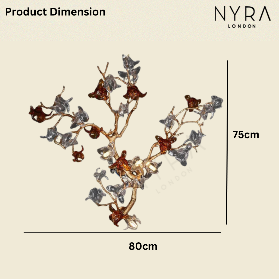 Willow Crystal Branch Wall Light