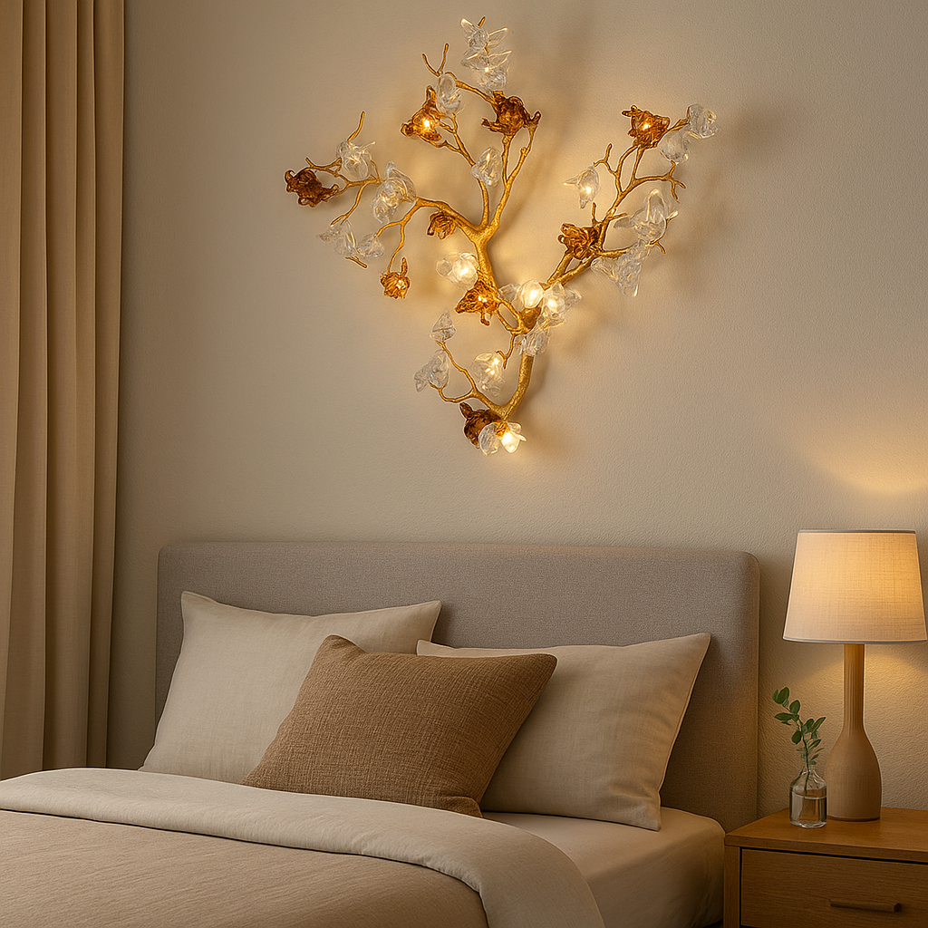 Willow Crystal Branch Wall Light