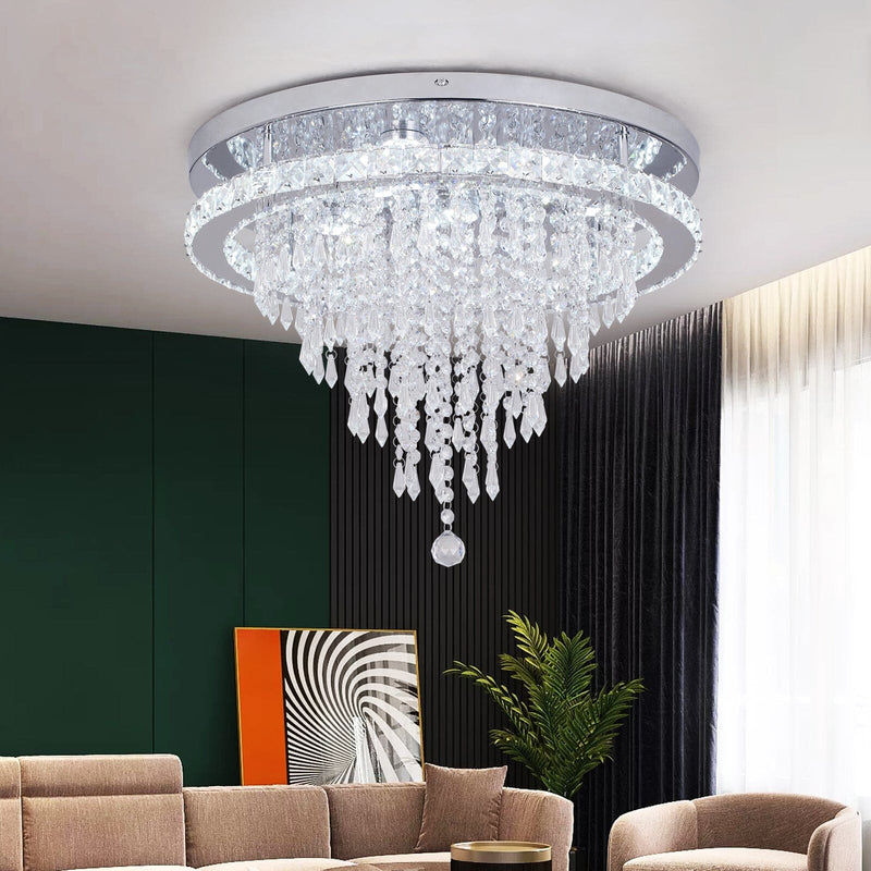 Luxury K9 Remote Control Crystal LED Chandelier – NYRALONDON