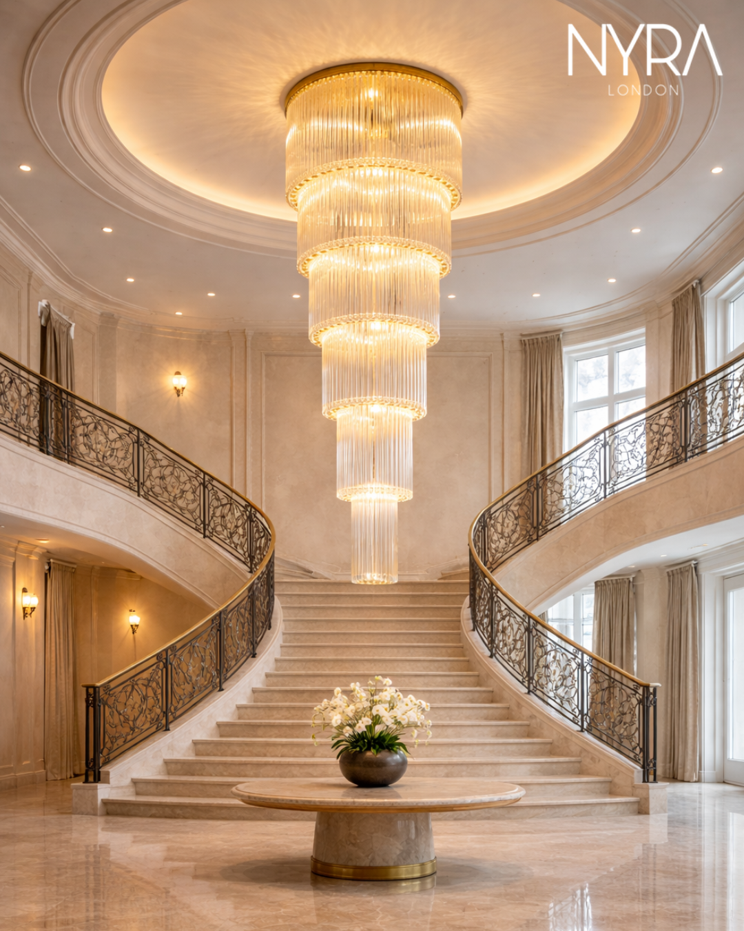 Xenara Large Crystal Chandelier