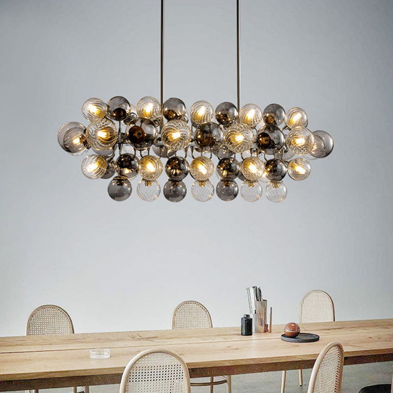 Astralis Glass Ball Chandelier