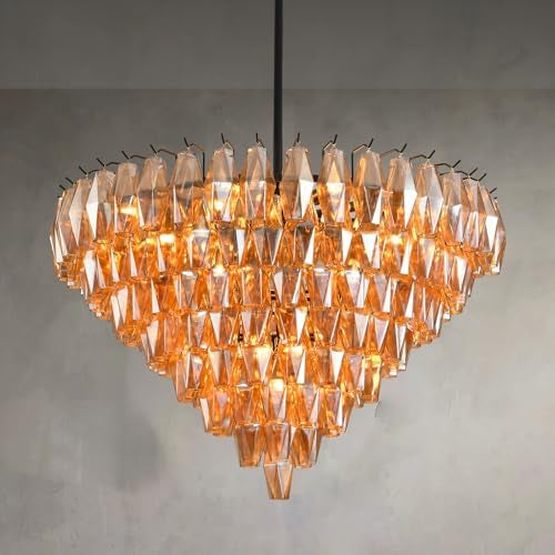 Madelyn Glass Round Chandelier