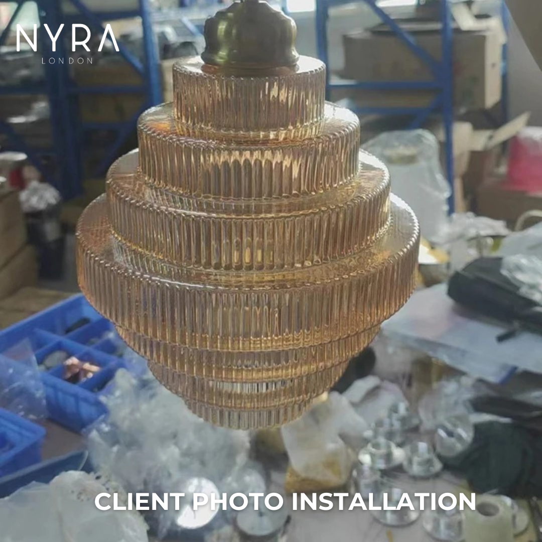 Gilded Layers Nordic Chandelier