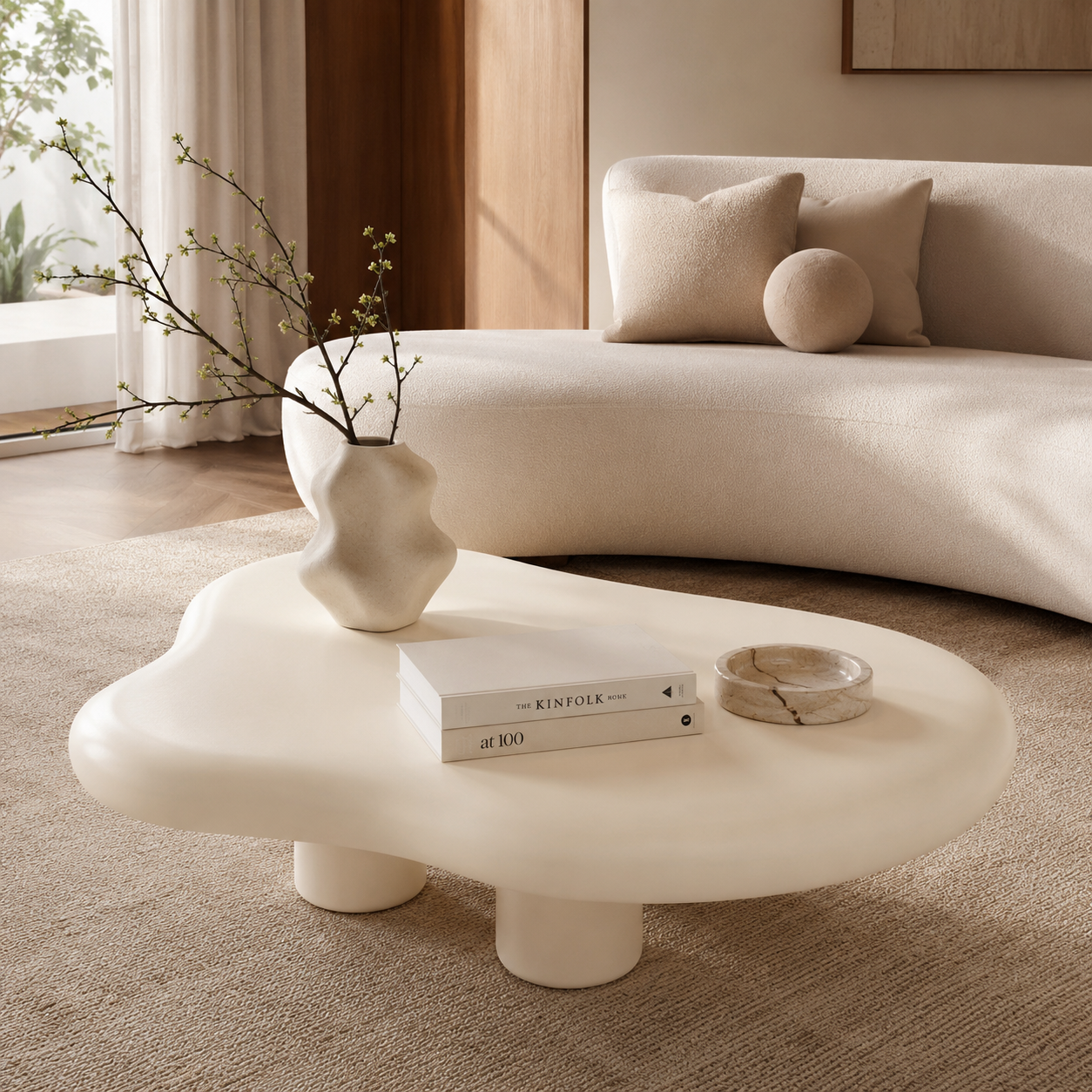 Rozavel Clouds Shape Coffee Table