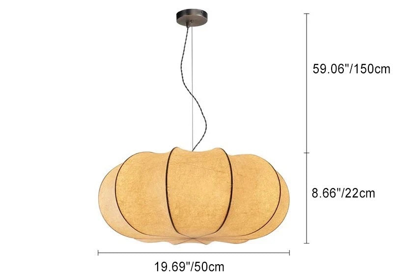 Pumpkin Silk Pendant Light