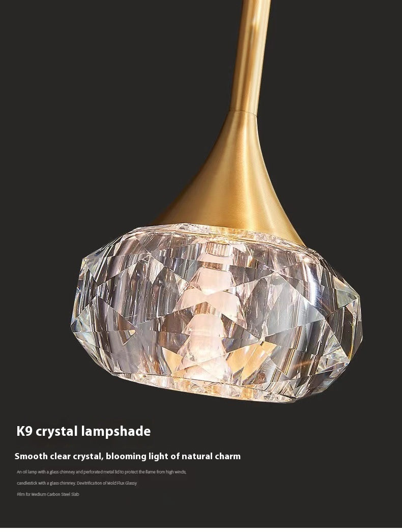 MERK Tear-drop Crystal Pendant