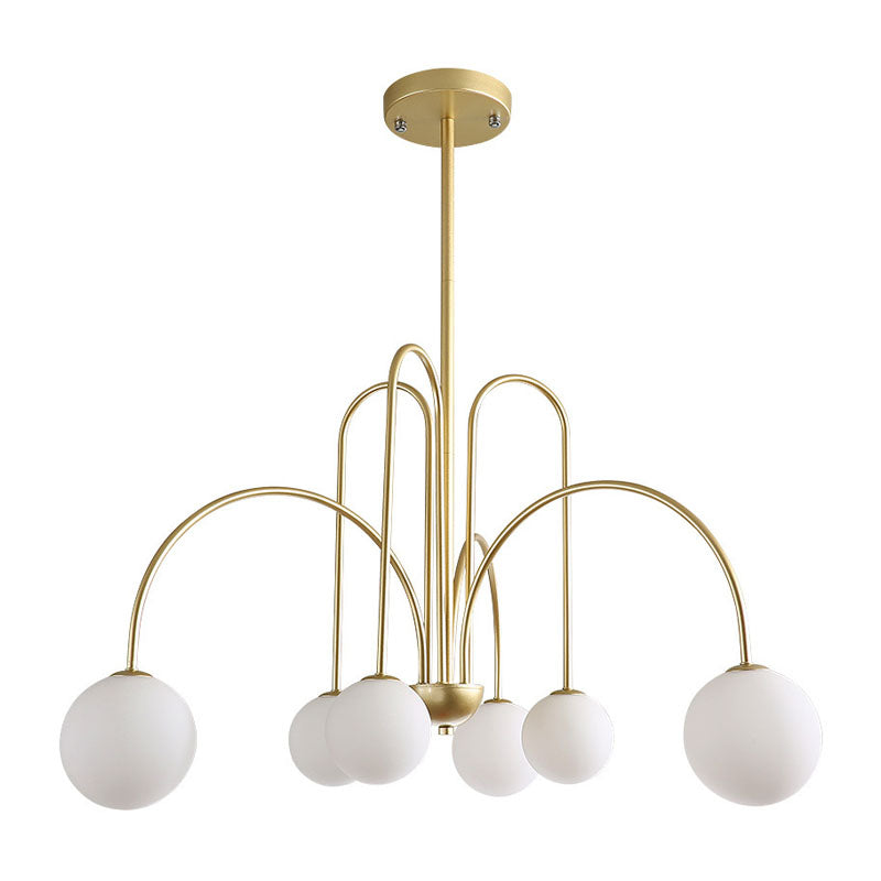 NYRA Glass Globe Bubble Chandelier