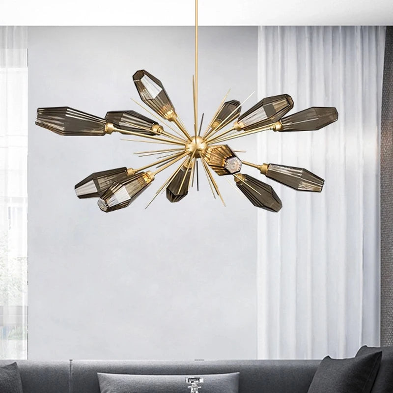 LustreNova Crystal Burst Chandelier
