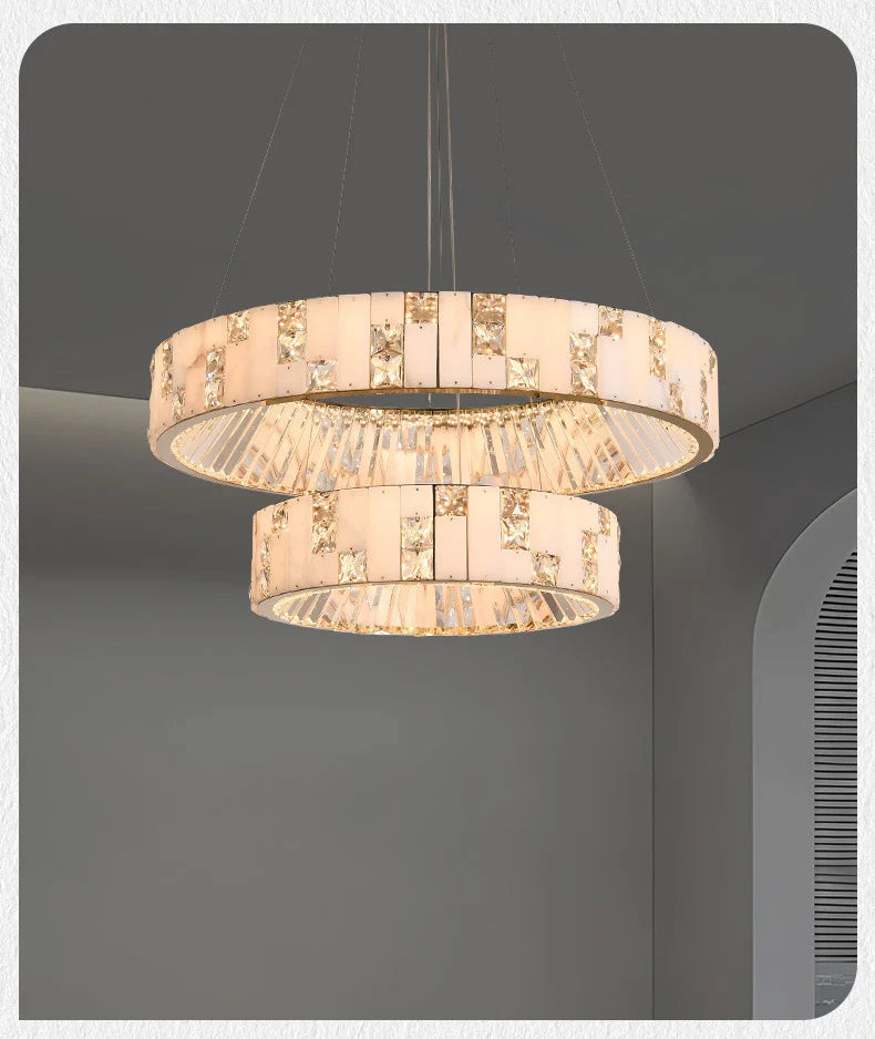 Edora  Spanish Marble Chandelier