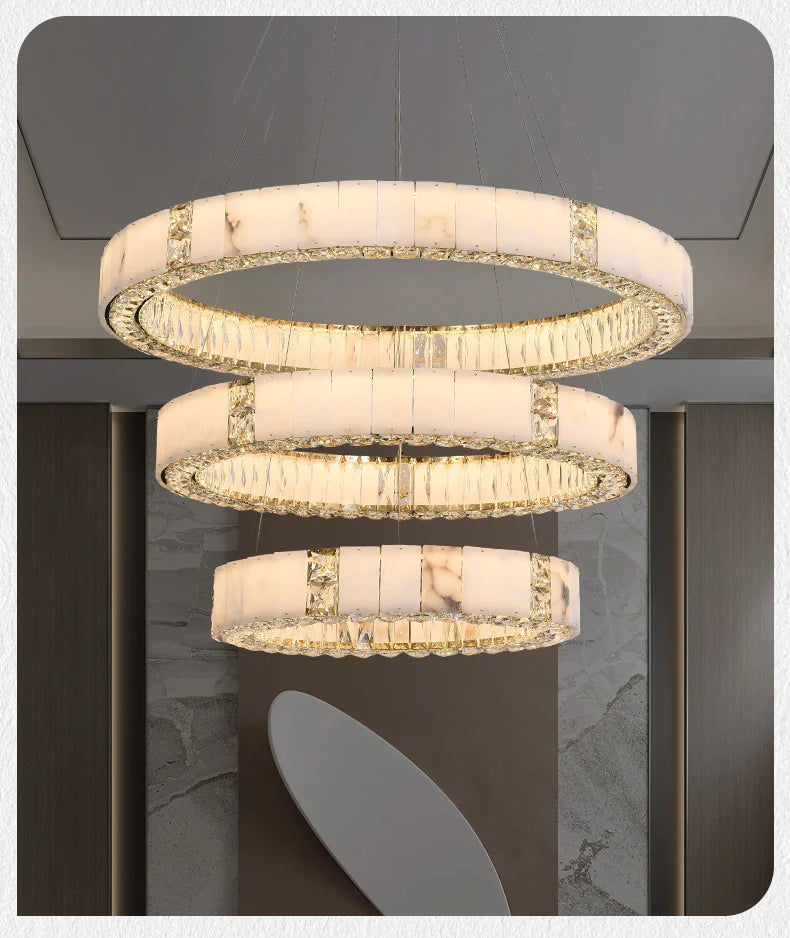 Edora  Spanish Marble Chandelier
