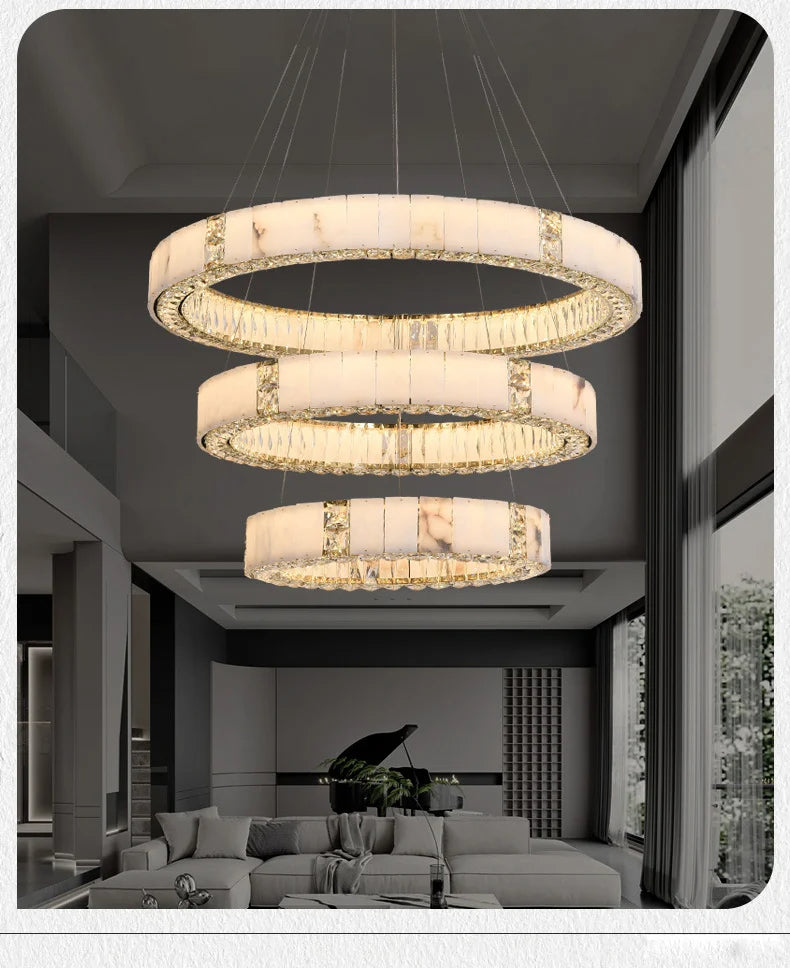 Edora  Spanish Marble Chandelier