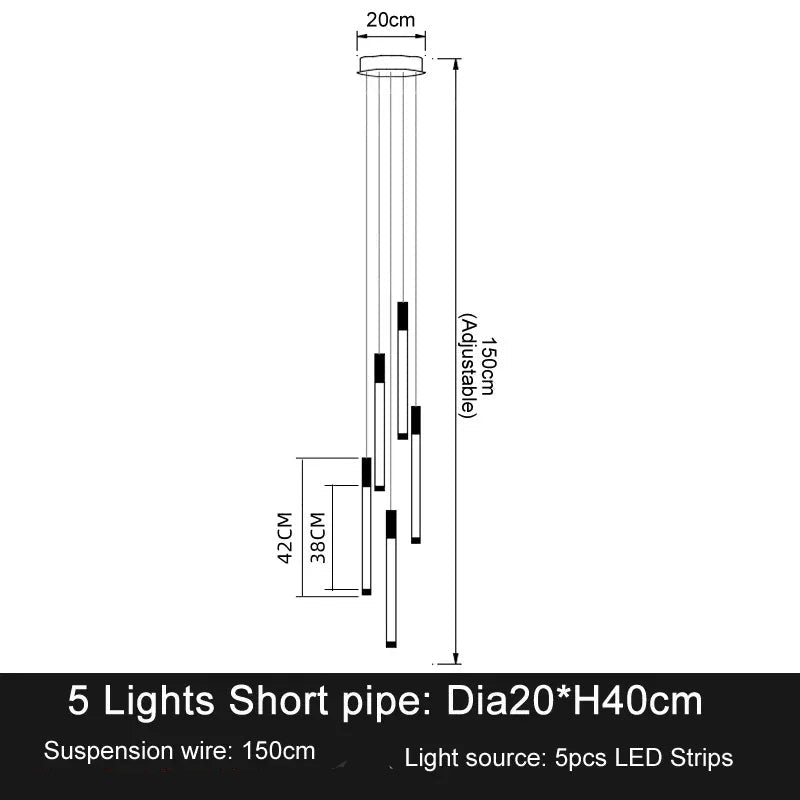 Orion Drift Staircase Pendant