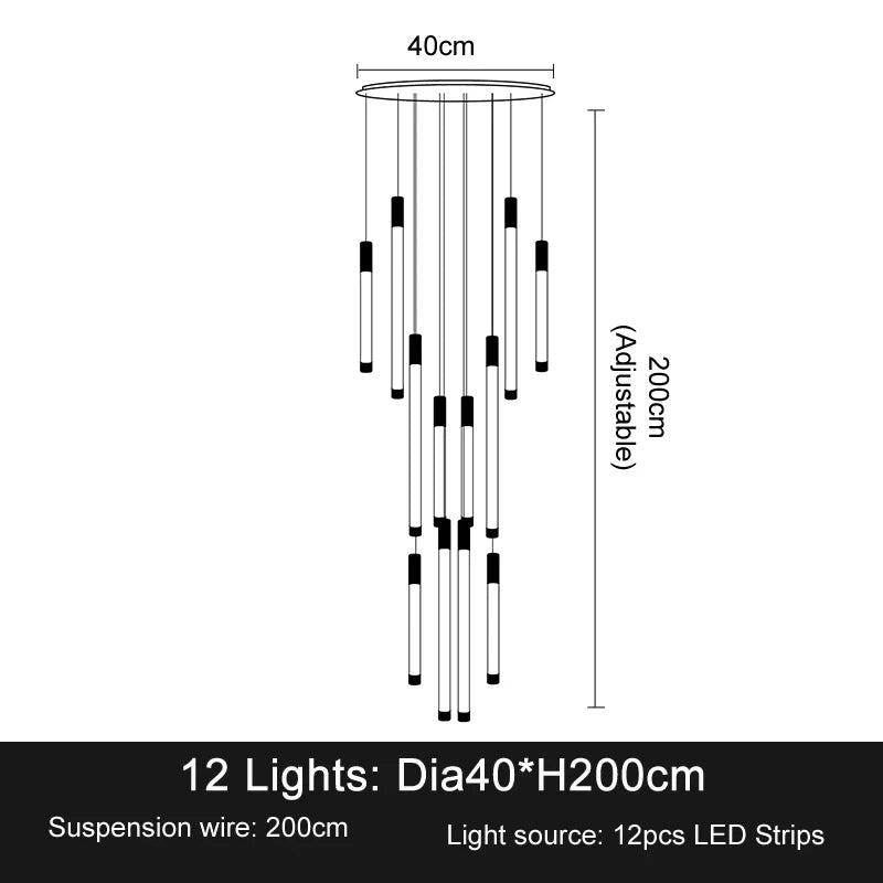 Orion Drift Staircase Pendant